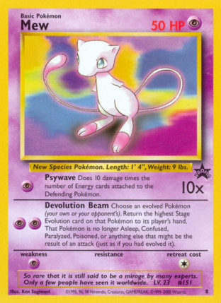 Mew - Wotc Black Star Promo