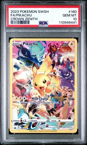 2020 Crown Zenith Pikachu PSA 10
