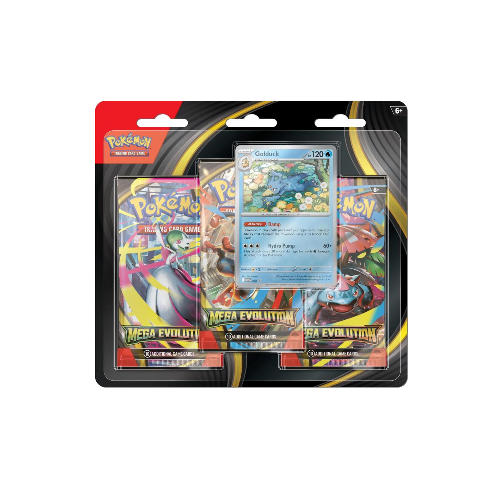 Mega Evolution 3 Pack Blister [Golduck]