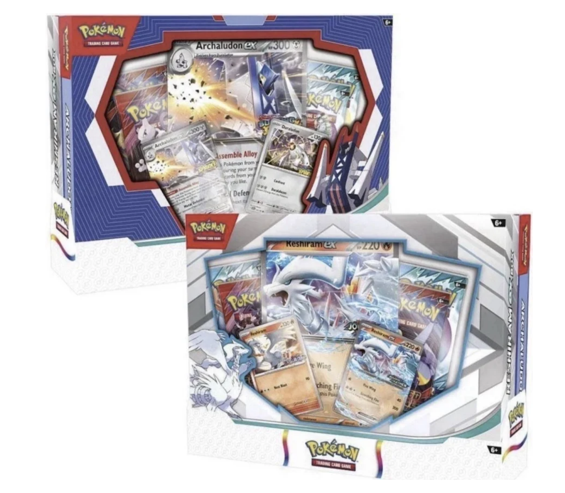 Pokemon Reshiram & Archaludon Ex Collection Box Bundle - 2 Pack