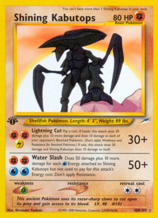 Shining Kabutops - Neon Destiny